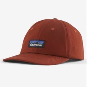 Patagonia Men's Barn Red P-6 Label Trad Cap Hat Mountains Low Crown